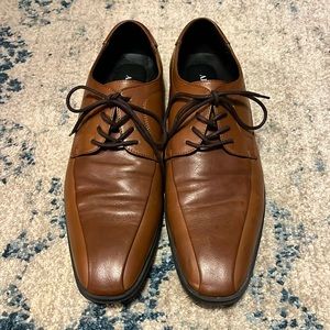 Alfani- (brown) leather, dress shoe, size 10 men